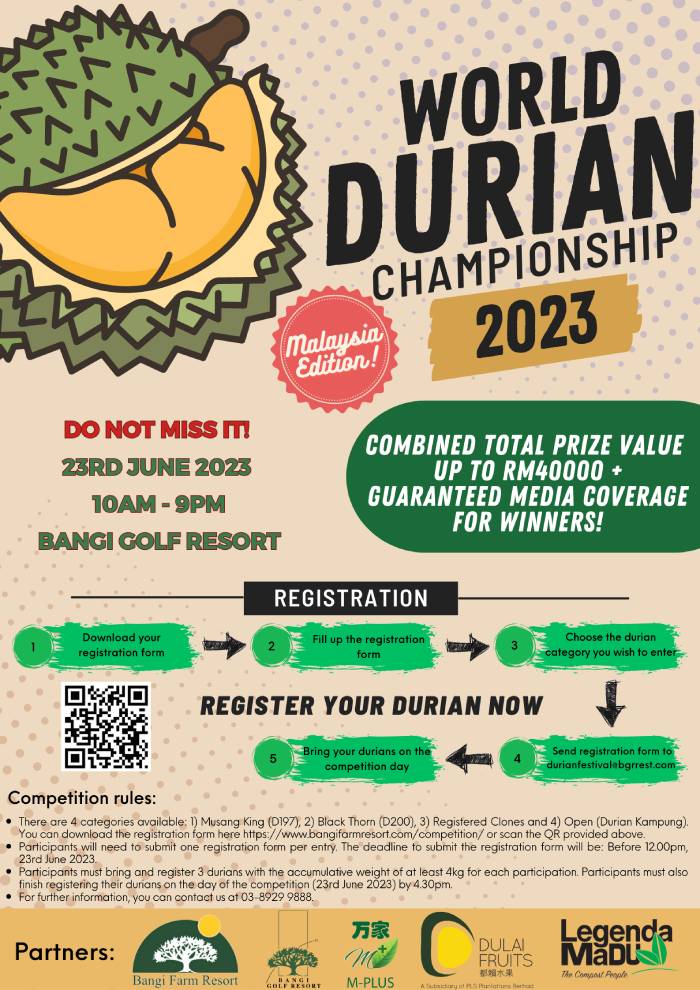 Durian Festival Competition 2023 Poster